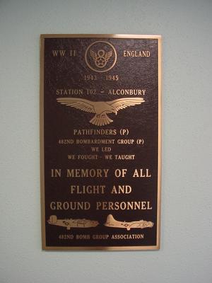 482nd BG Plaque